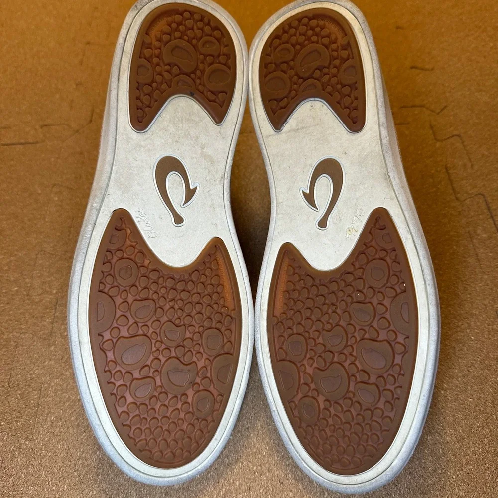 OluKai Hale'iwa Li Ha'a Pink Textile Sneakers Women 7.5 Low Top Shoes 20381-4L18